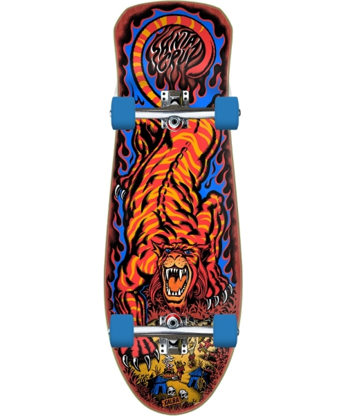 Salba Tiger 10.3in x 31.1in Shaped Cruzer Santa Cruz