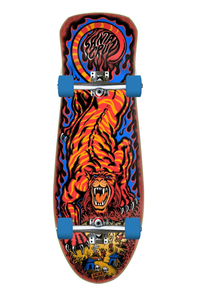 Salba Tiger 10.3in x 31.1in Shaped Cruzer Santa Cruz