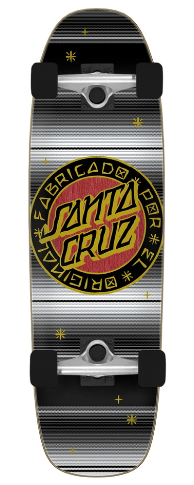 Loco Dot 8.4in x 29.4in Street Cruzer Santa Cruz