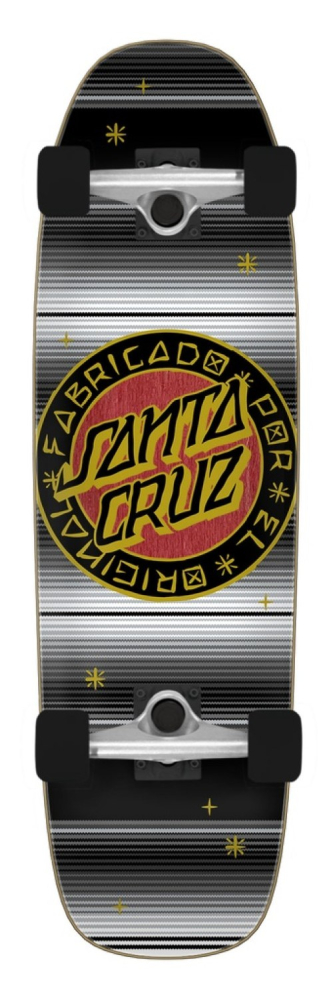 Loco Dot 8.4in x 29.4in Street Cruzer Santa Cruz
