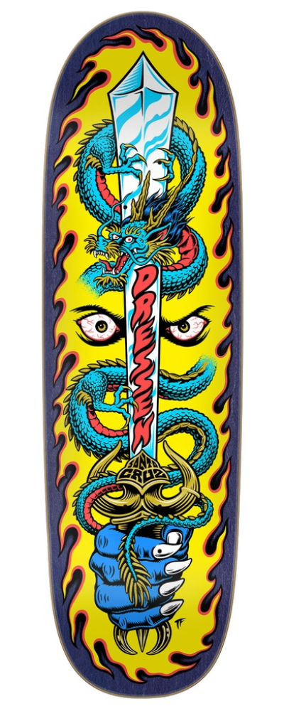 Dressen Sword Pro Shaped 9.25in X 31.95in Santa Cruz Decks