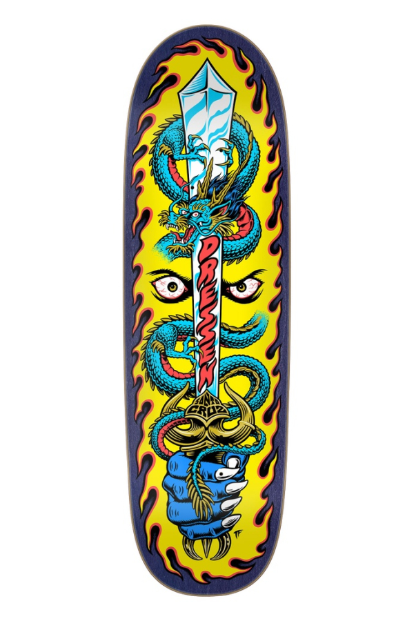 Dressen Sword Pro Shaped 9.25in X 31.95in Santa Cruz Decks