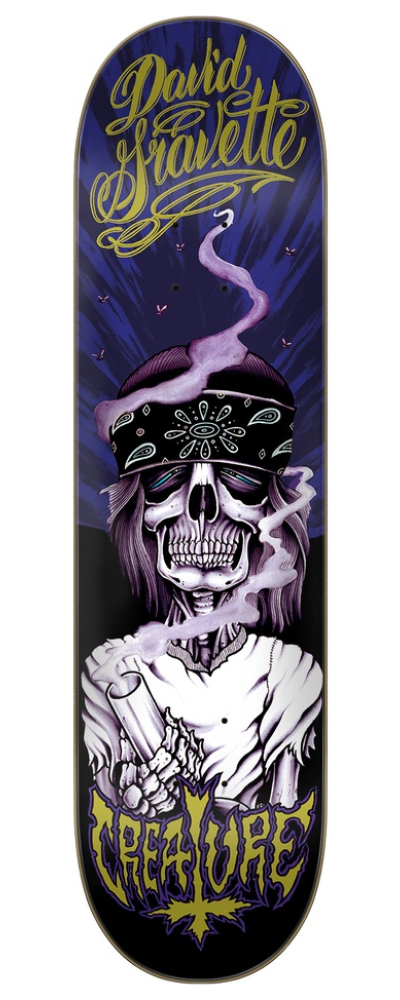 Gravette Hippie Skull 20th Pro 8.3in X 32.2in Creature Decks