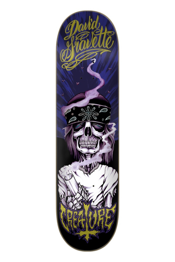 Gravette Hippie Skull 20th Pro 8.3in X 32.2in Creature Decks