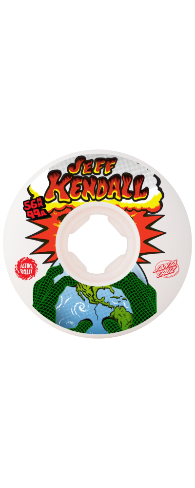 56mm Kendall End Of The World Reissue Chubbies White 99a Slime Balls Wheels