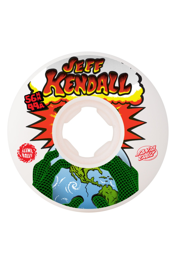 56mm Kendall End Of The World Reissue Chubbies White 99a Slime Balls Wheels