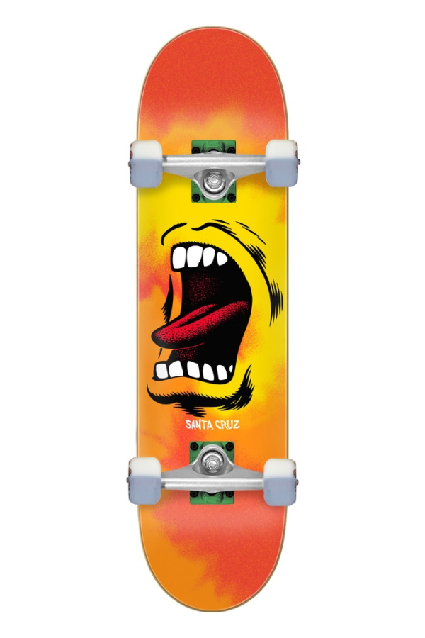 Big Mouth Flame Full 8.00in X 31.25in Santa Cruz Skateboard Complete