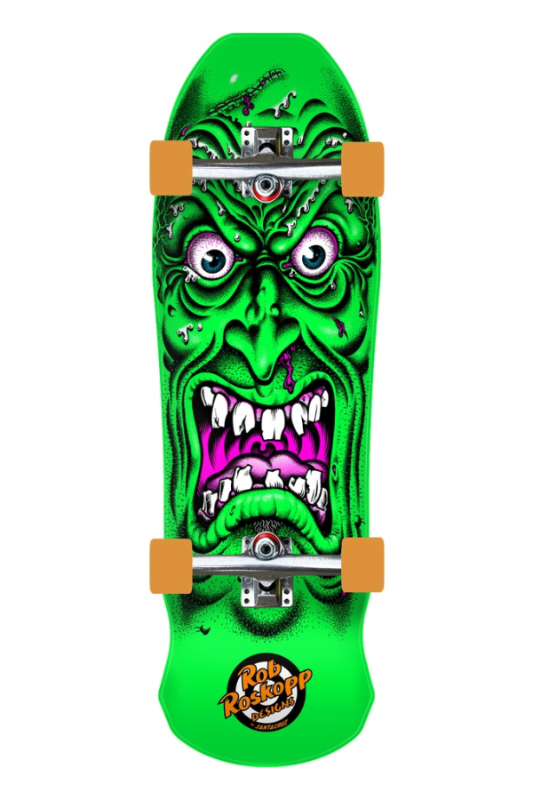 Roskopp Face 9.5in X 31in Shaped Cruzer Santa Cruz