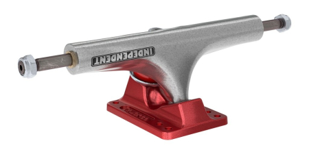 166 Stage 4 Hollow Bar Logo Silver Ano Red Standard Trucks Independent