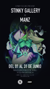 stinkygallery-POSTER-A2-stateXstinky-stinkysocks-stinky-socks-stinkyfamily-expo-skateboardculture-skateart-stateart-barcelona-skateshop-statebcn-state