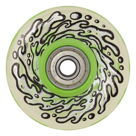 60mm Light Ups W/Green Led And Bearings OG Slime 78A