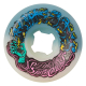 54mm Hairballs 50-50 White Teal 95A