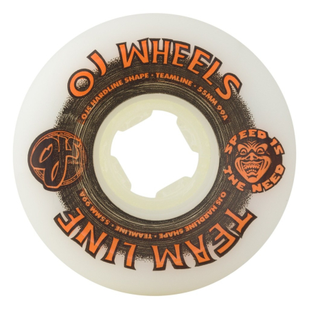 55mm Team Line Original White Black/Orange Hardline 99A