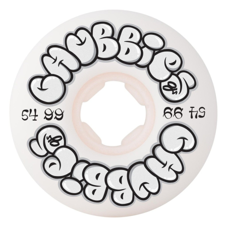 54mm Throw Ups Chubbies White 99a