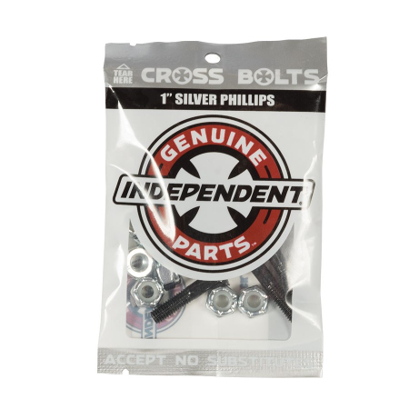 Genuine Parts Phillips 1" Black/Silver 1 Set