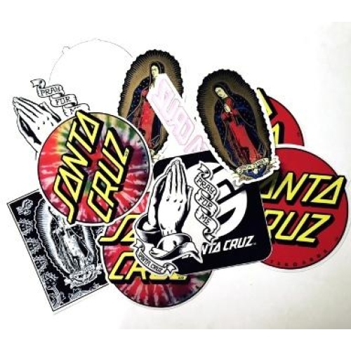 STICKERS SANTA ASSORTED (P/K OF 25)