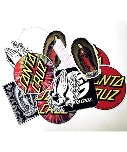 STICKERS SANTA ASSORTED (P/K OF 25)