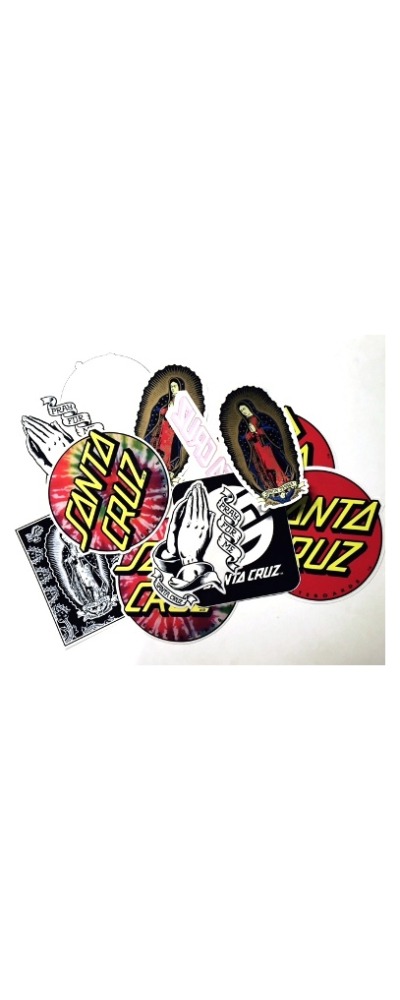 STICKERS SANTA ASSORTED (P/K OF 25)