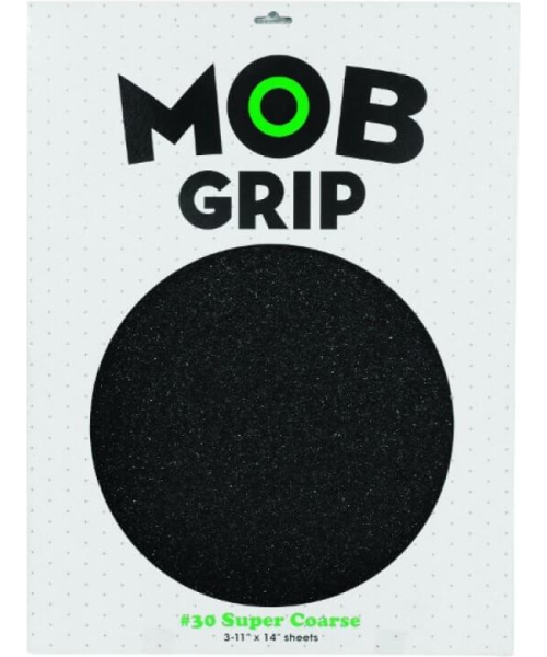 MOB SUPER COARSE LONGBOARD GRIP 11X14 BLACK X 3U. (1 SHEET)