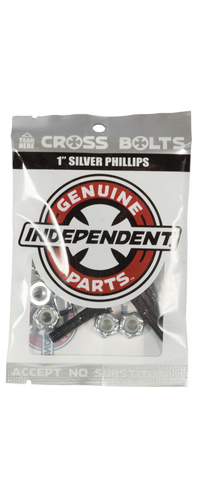 GENUINE PARTS PHILLIPS 1" BLACK/SILVER 1 SET