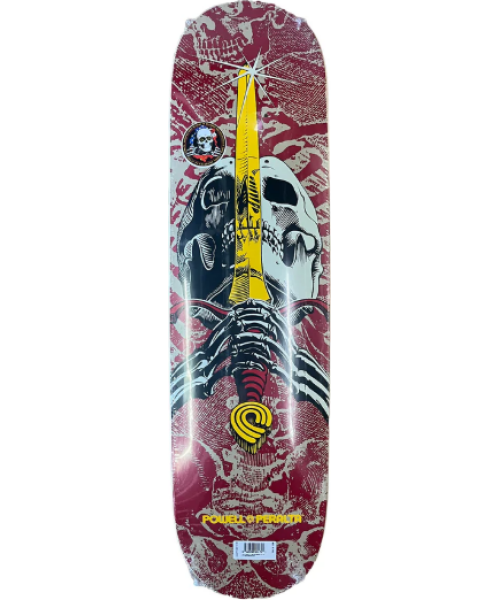 Skull & Sword Birch Khaki / Burgundy 7.5"