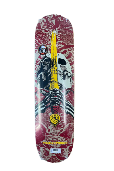Skull & Sword Birch Khaki / Burgundy 7.5"