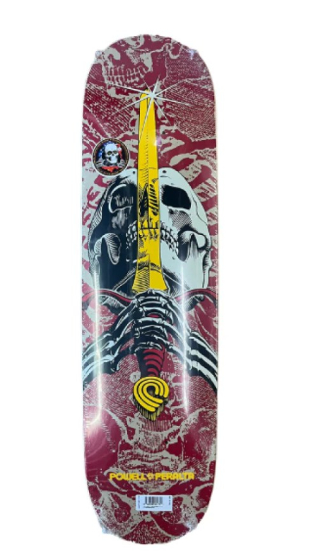 Skull & Sword Birch Khaki / Burgundy 7.5"