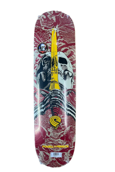 Skull & Sword Birch Khaki / Burgundy 7.5"
