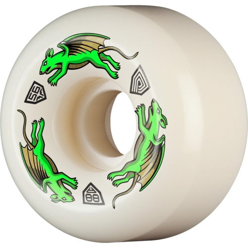 Powell-Peralta™ Dragon Formula Green Nano Rat 56mm x 36mm 88A AV6 Off White