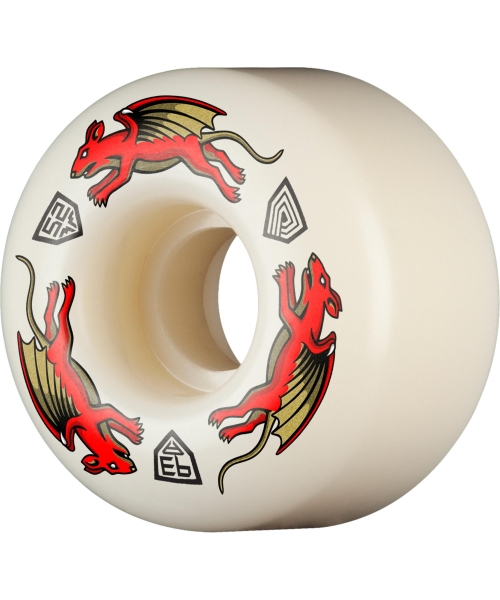 Powell-Peralta™ Dragon Formula Red Nano Rat 52mm x 34mm 93A AV4 Off White