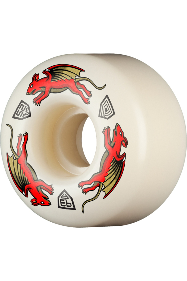 Powell-Peralta™ Dragon Formula Red Nano Rat 52mm x 34mm 93A AV4 Off White