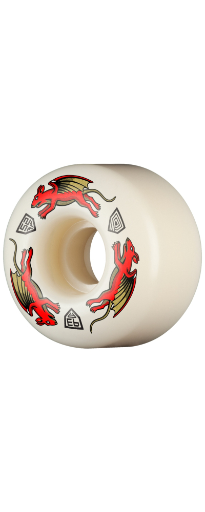 Powell-Peralta™ Dragon Formula Red Nano Rat 52mm x 34mm 93A AV4 Off White