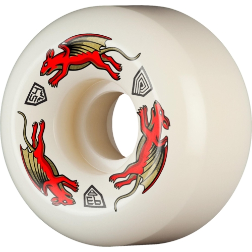 Powell-Peralta™ Dragon Formula Red Nano Rat 54mm x 34mm 93A AV6 Off White