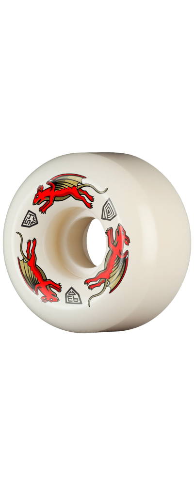 Powell-Peralta™ Dragon Formula Red Nano Rat 54mm x 34mm 93A AV6 Off White