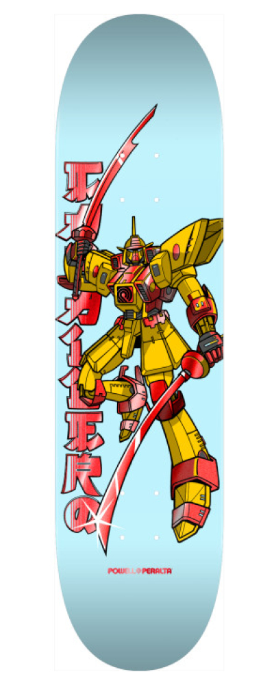 Steve Caballero Gundam 8.5" Light Blue / Red Foil