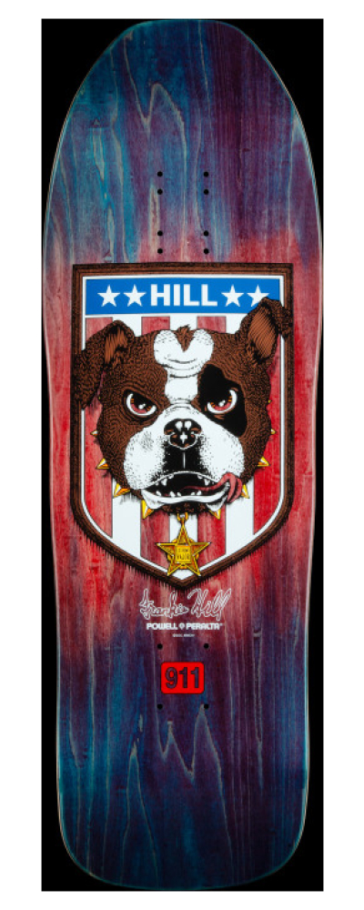 FRANKIE HILL BULL DOG "14" 10.0 Blue / Red Fade
