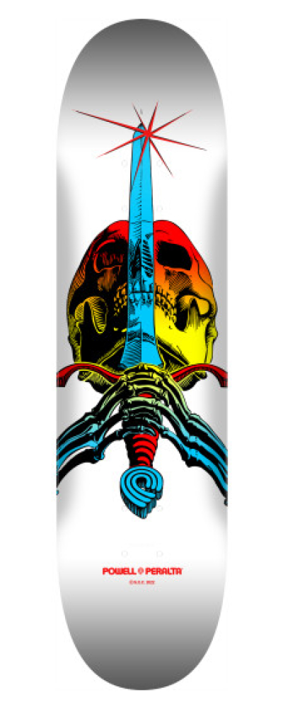 SKULL & SWORD YELLOW FADE MAPLE 243 K20 8.25 X 31.95