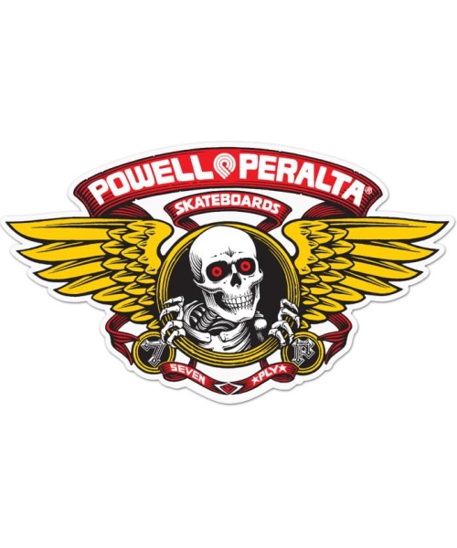 STICKER WINGED RIPPER 12" RED