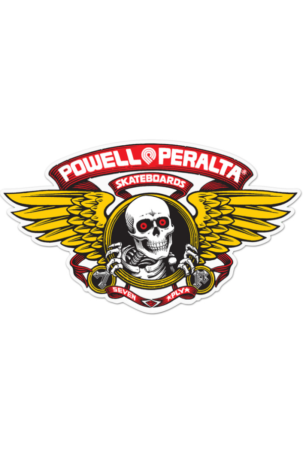 STICKER WINGED RIPPER 12" RED