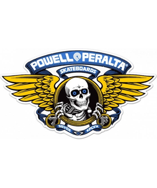 STICKER WINGED RIPPER 12" BLUE
