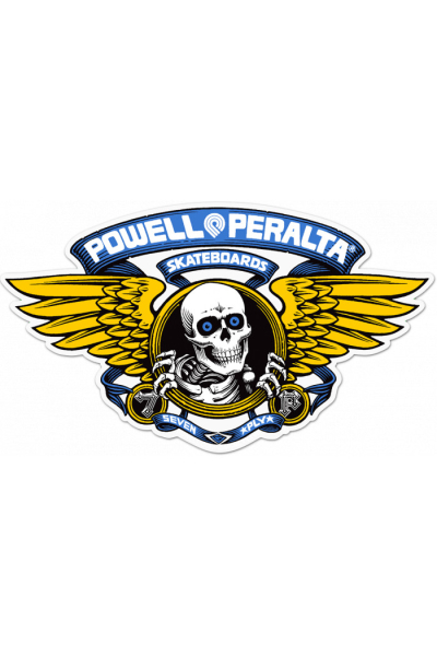 STICKER WINGED RIPPER 12" BLUE