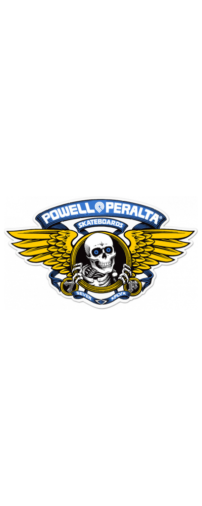 STICKER WINGED RIPPER 12" BLUE