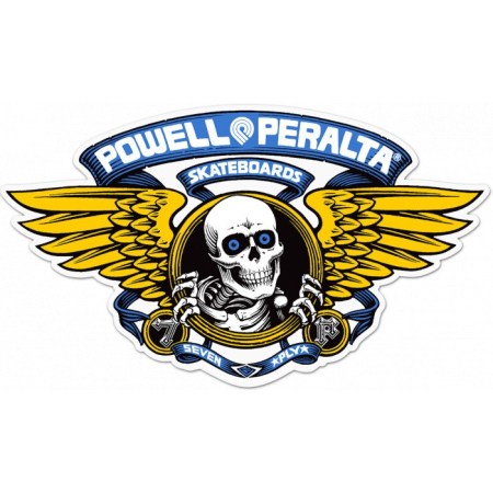 Sticker Winged Ripper 12" Blue