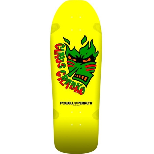CLAUS GRABKE SKATEBOARD YELLOW - 10.25 X 30.5