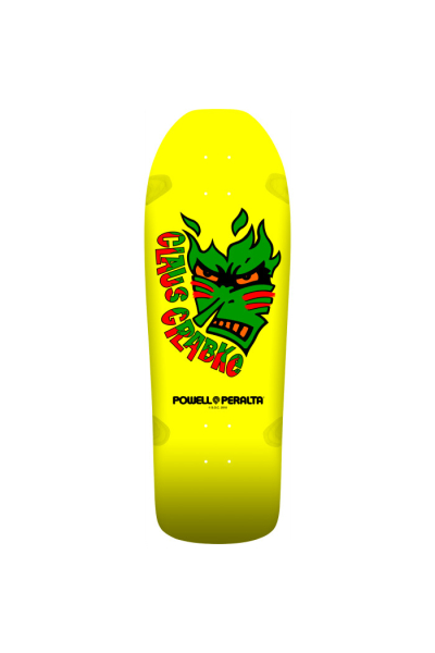 CLAUS GRABKE SKATEBOARD YELLOW - 10.25 X 30.5