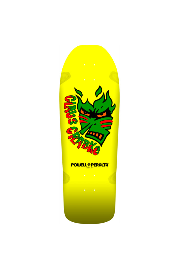 CLAUS GRABKE SKATEBOARD YELLOW - 10.25 X 30.5