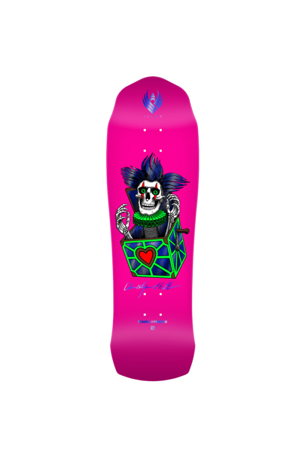 PRO FLIGHT Chris Hiett Skull 9.5" Neon Pink