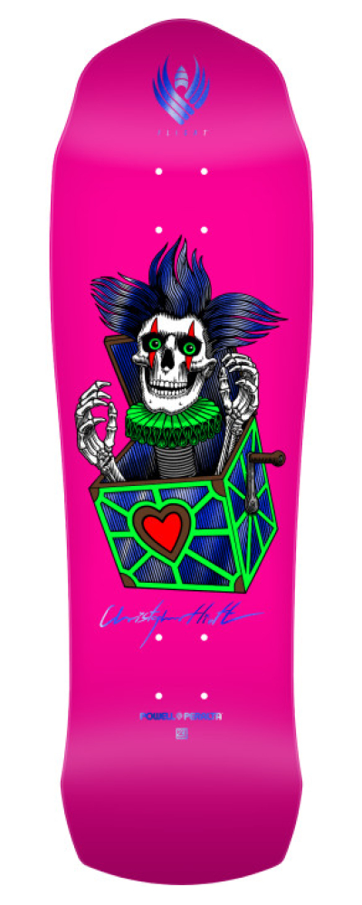 PRO FLIGHT Chris Hiett Skull 9.5" Neon Pink