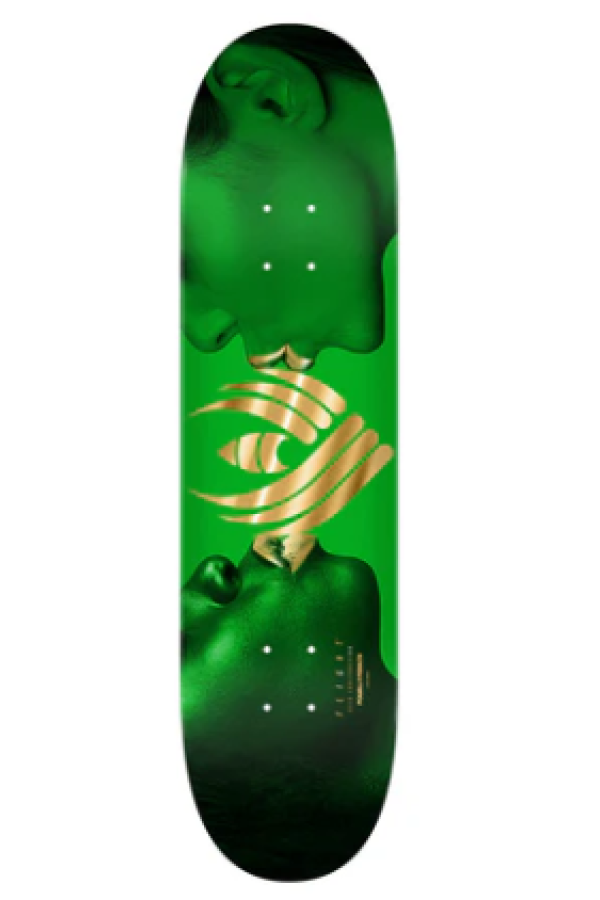 Flight Kiss 8.5" Green/Gold Foil