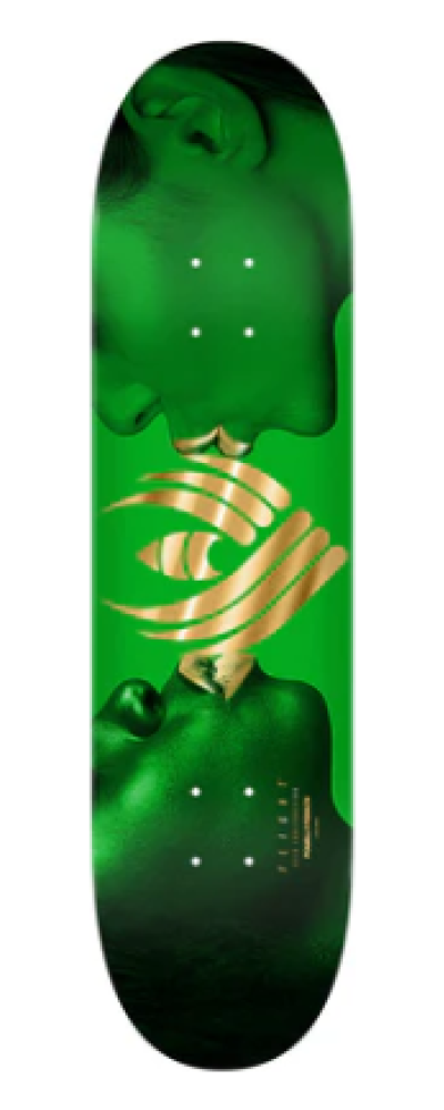 Flight Kiss 8.5" Green/Gold Foil